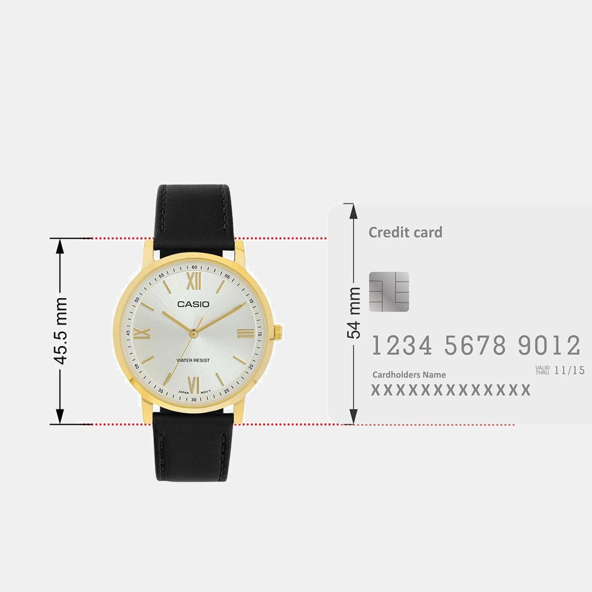 Enticer Men Quartz Silver Dial Analog Leather Watch A2160