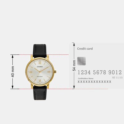 Enticer Women Quartz Silver Dial Analog Leather Watch A2161