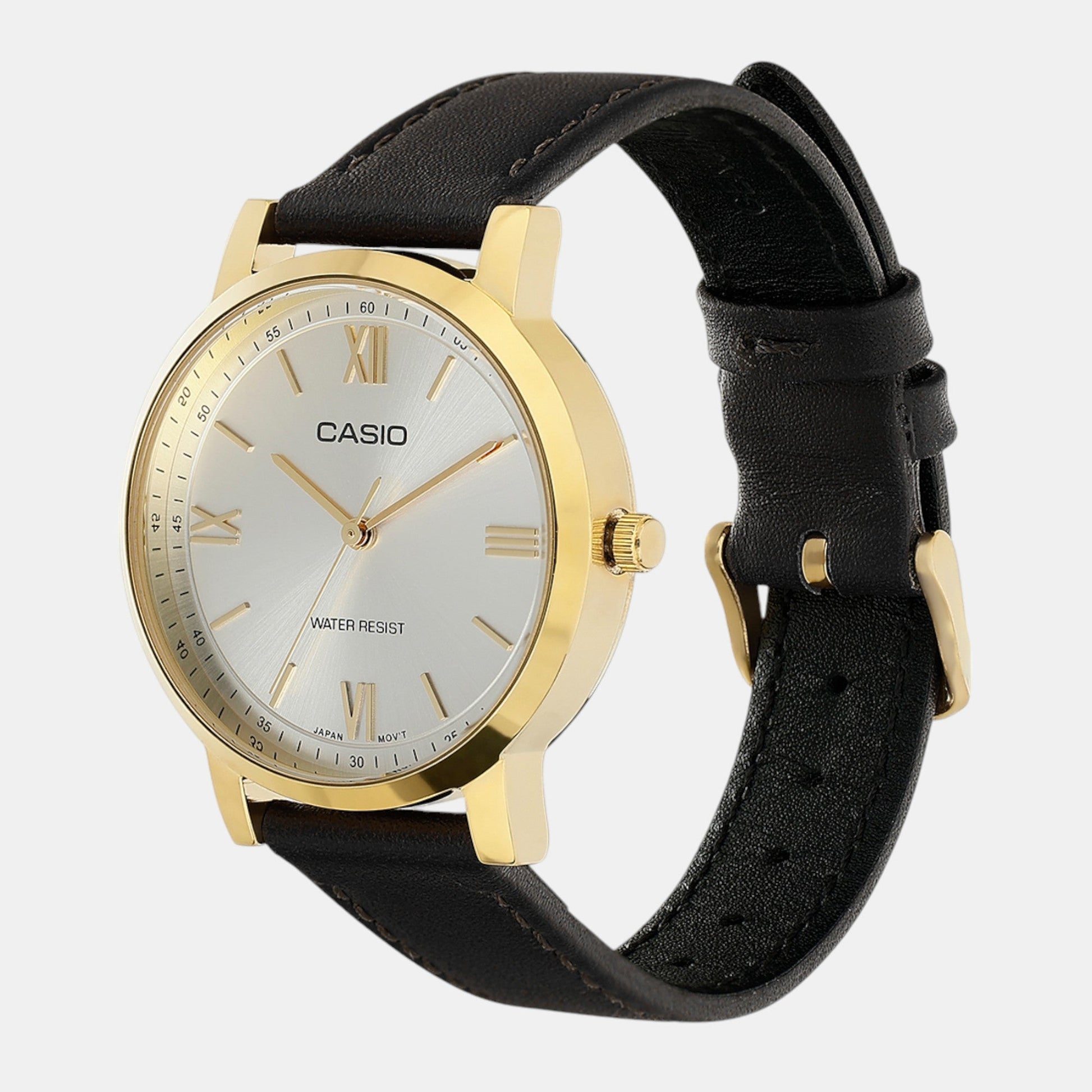 Enticer Women Quartz Silver Dial Analog Leather Watch A2161