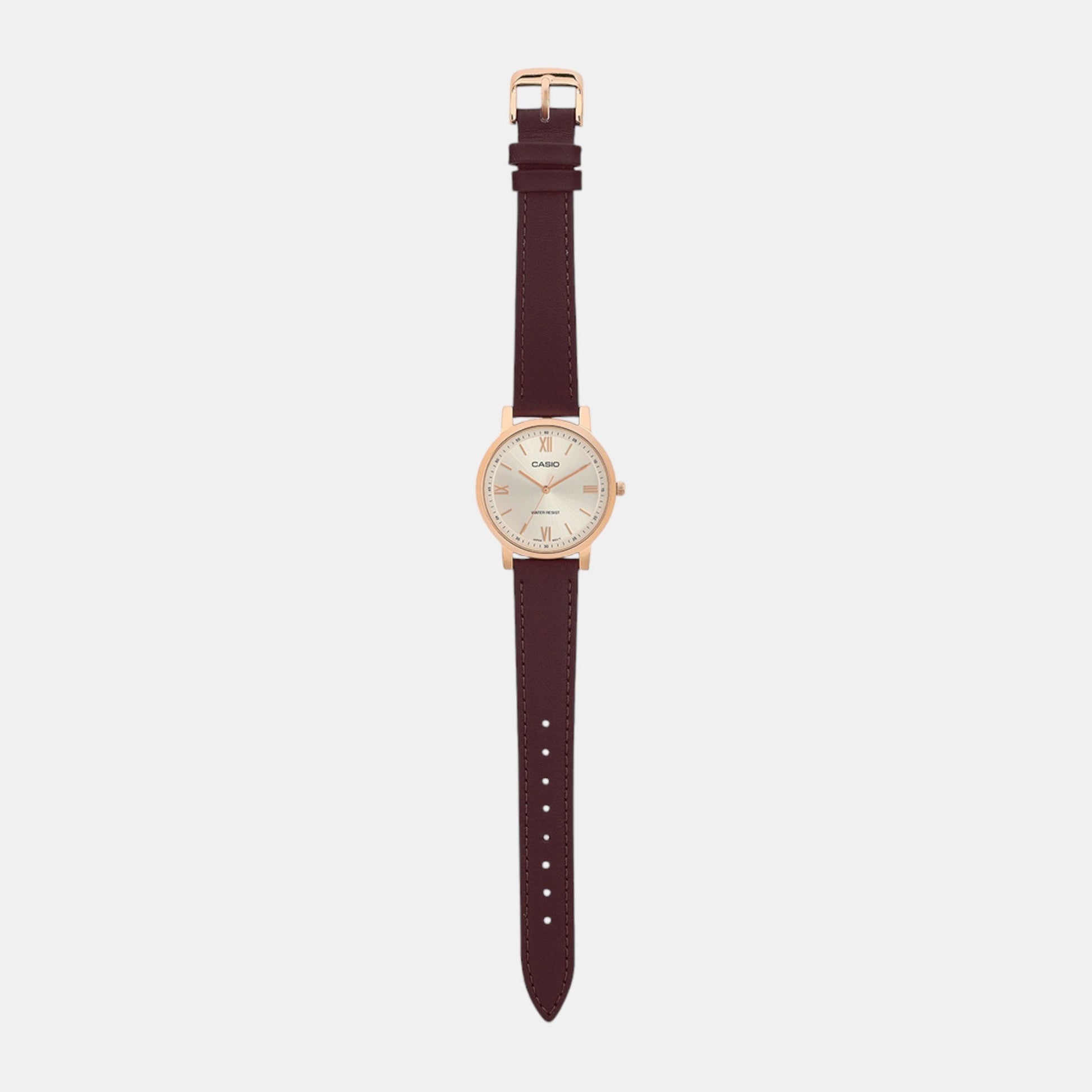Enticer Women Quartz Silver Dial Analog Leather Watch A2163