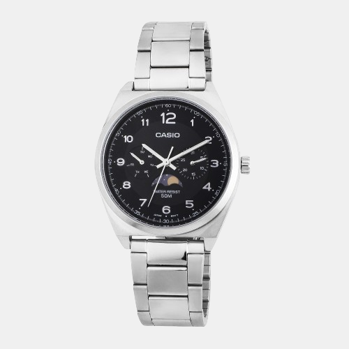 Enticer Men Quartz Black Dial Chronograph Stainless Steel Watch A2172