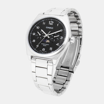 Enticer Men Quartz Black Dial Chronograph Stainless Steel Watch A2172