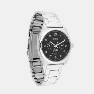 Enticer Men Quartz Black Dial Chronograph Stainless Steel Watch A2172