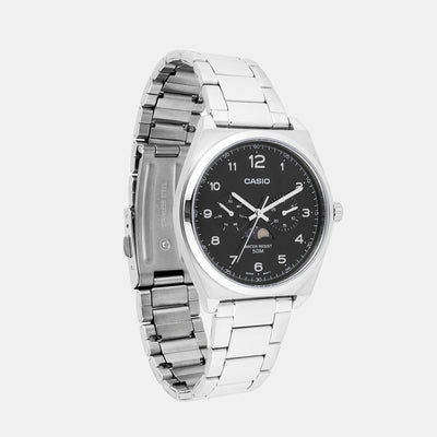 Enticer Men Quartz Black Dial Chronograph Stainless Steel Watch A2172