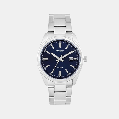 Enticer Men Quartz Blue Dial Analog Stainless Steel Watch A2227