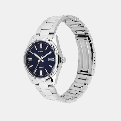 Enticer Men Quartz Blue Dial Analog Stainless Steel Watch A2227