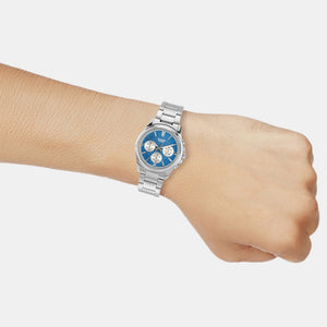 Enticer Men Quartz Light Blue Dial Chronograph Stainless Steel Watch A2229