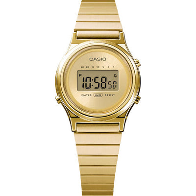 Casio Vintage Gold Dial Unisex 26.3mm A2233 LA700WEG-9A