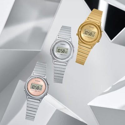 Casio Vintage Gold Dial Unisex 26.3mm A2233 LA700WEG-9A