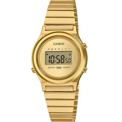 Casio Vintage Gold Dial Unisex 26.3mm A2233 LA700WEG-9A