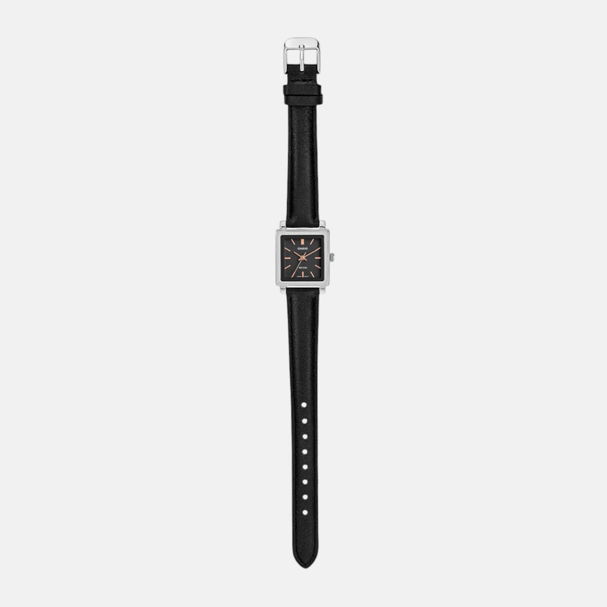Enticer Women Quartz Black Dial Analog Leather Watch A2234