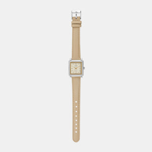 Enticer Women Quartz Beige Dial Analog Leather Watch A2235