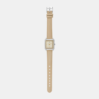 Enticer Women Quartz Beige Dial Analog Leather Watch A2235