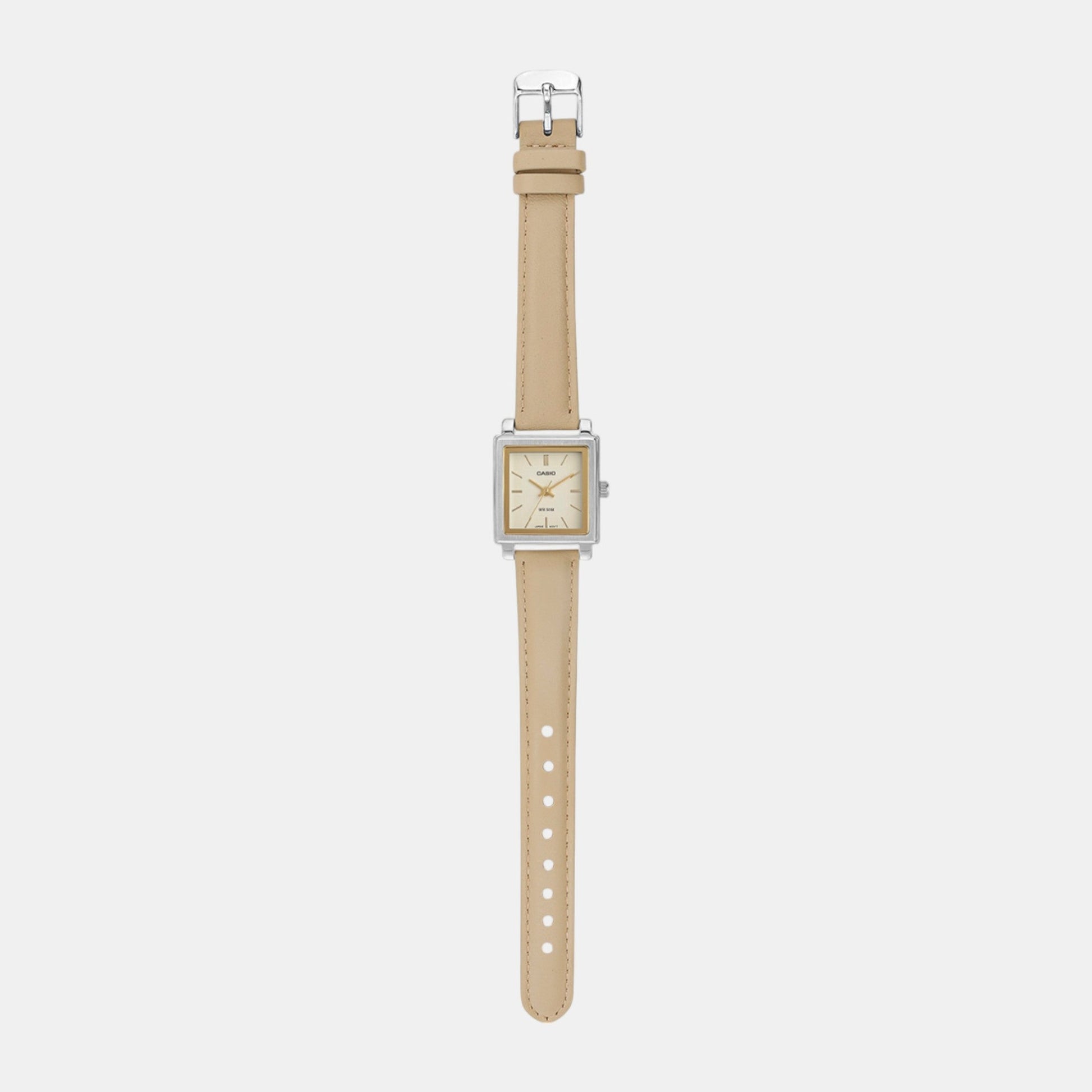 Enticer Women Quartz Beige Dial Analog Leather Watch A2235