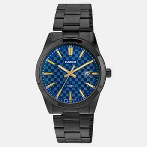 Enticer Men Quartz Blue Dial Analog Stainless Steel Watch A2239