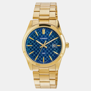 Enticer Men Quartz Blue Dial Analog Stainless Steel Watch A2245