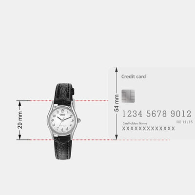 Enticer Women Quartz White Dial Analog Leather Watch A2263