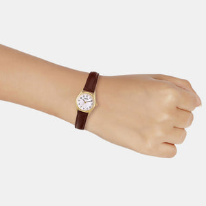 Enticer Women Quartz White Dial Analog Leather Watch A2266