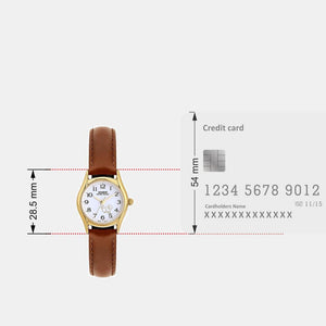 Enticer Women Quartz White Dial Analog Leather Watch A2267