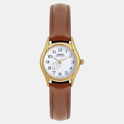 Enticer Women Quartz White Dial Analog Leather Watch A2268