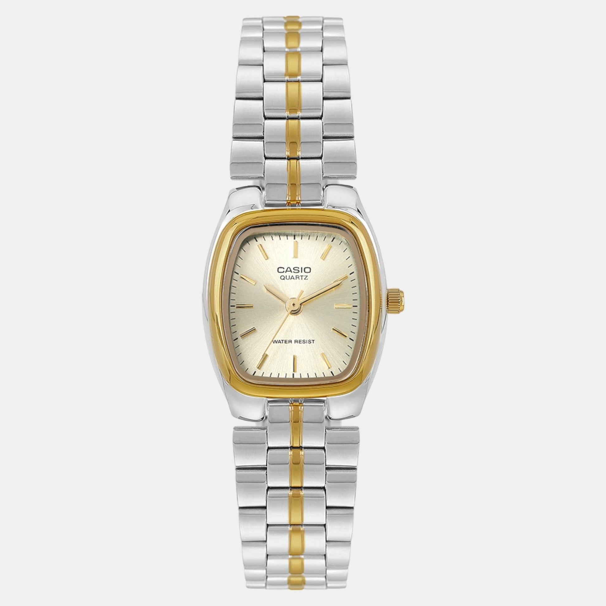 Enticer Women Quartz Gold Dial Analog Stainless Steel Watch A2272