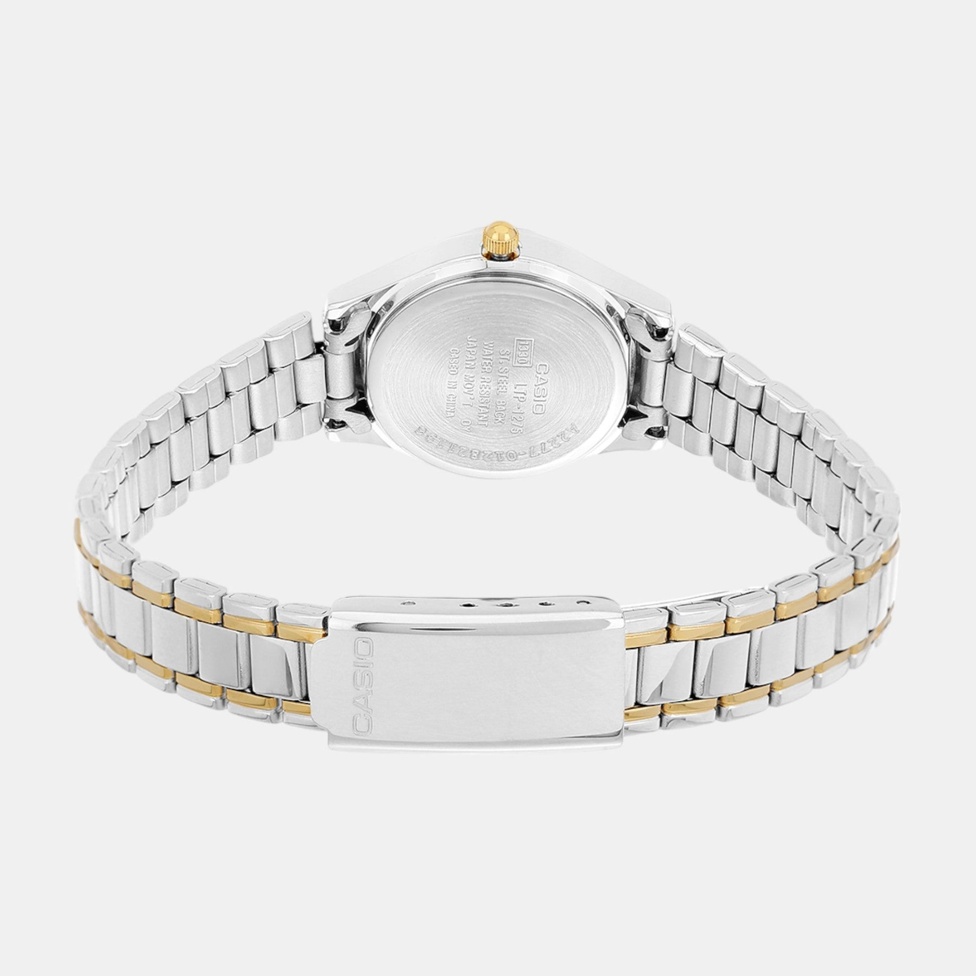Enticer Women Quartz Gold Dial Analog Stainless Steel Watch A2277