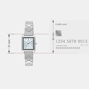 Enticer Women Quartz Blue Dial Analog Stainless Steel Watch A2280