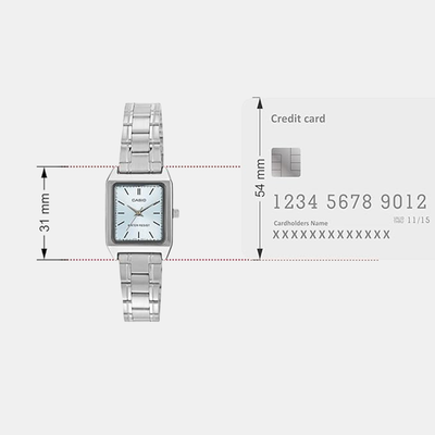 Enticer Women Quartz Blue Dial Analog Stainless Steel Watch A2280