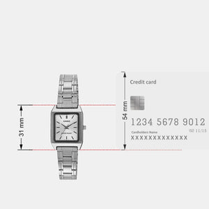 Enticer Women Quartz Silver Dial Analog Stainless Steel Watch A2283