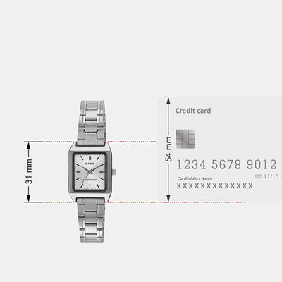 Enticer Women Quartz Silver Dial Analog Stainless Steel Watch A2283