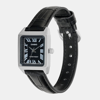 Enticer Women Quartz Black Dial Analog Leather Watch A2286