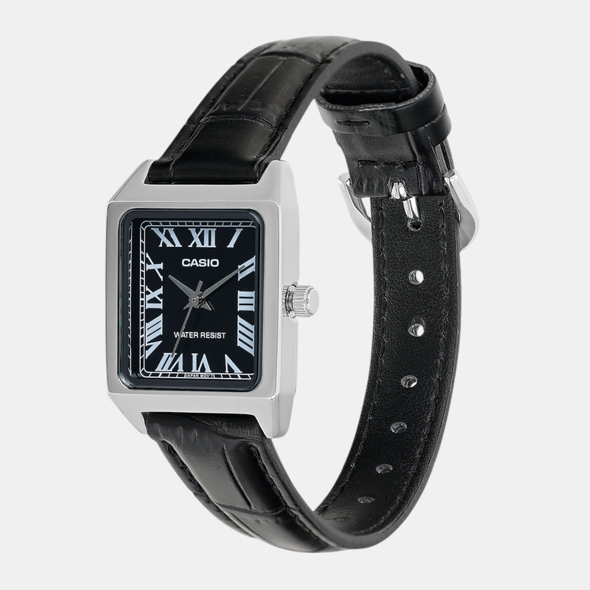 Enticer Women Quartz Black Dial Analog Leather Watch A2286