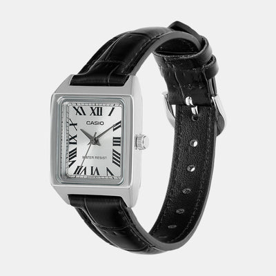 Enticer Women Quartz Silver Dial Analog Leather Watch A2287