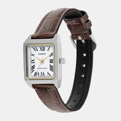 Enticer Women Quartz White Dial Analog Leather Watch A2288