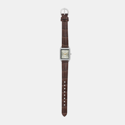 Enticer Women Quartz Gold Dial Analog Leather Watch A2292