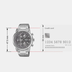 Enticer Men Quartz Brown Dial Chronograph Stainless Steel Watch A2306