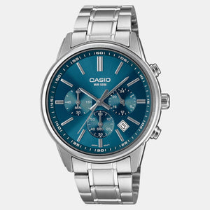 Enticer Men Quartz Blue Dial Chronograph Stainless Steel Watch A2308