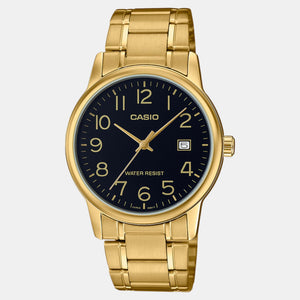 Enticer Men Quartz Black Dial Analog Stainless Steel Watch A2311