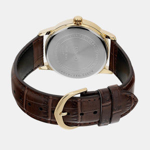 Enticer Men Quartz Black Dial Analog Leather Watch A2313