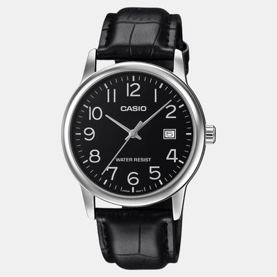 Enticer Men Quartz Black Dial Analog Leather Watch A2315