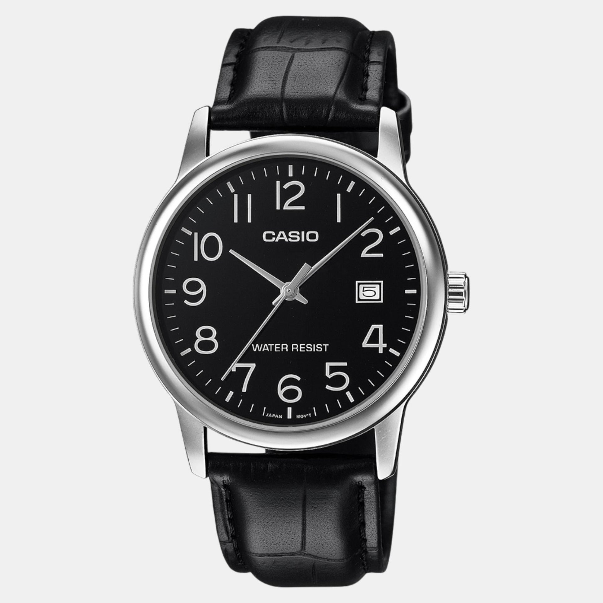 Enticer Men Quartz Black Dial Analog Leather Watch A2315