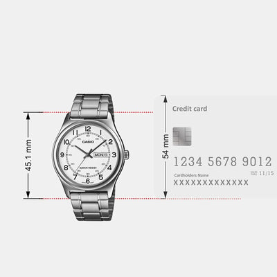 Enticer Men Quartz White Dial Analog Stainless Steel Watch A2316