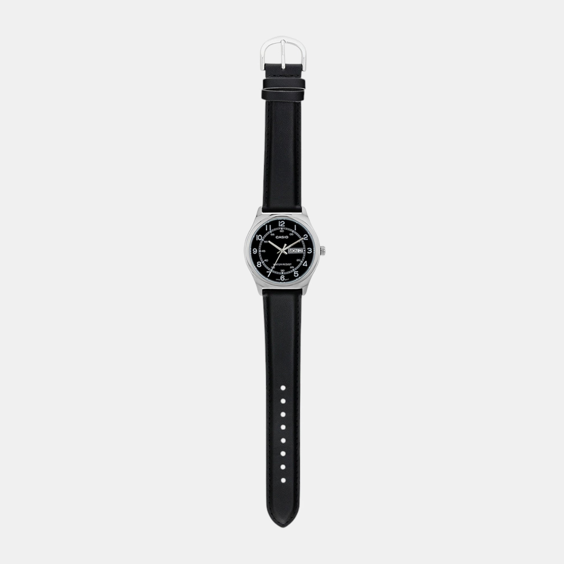 Enticer Men Quartz Black Dial Analog Leather Watch A2317