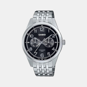 Enticer Men Quartz Black Dial Analog Stainless Steel Watch A2330