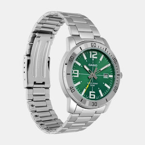 Enticer Men Quartz Green Dial Analog Stainless Steel Watch A2335