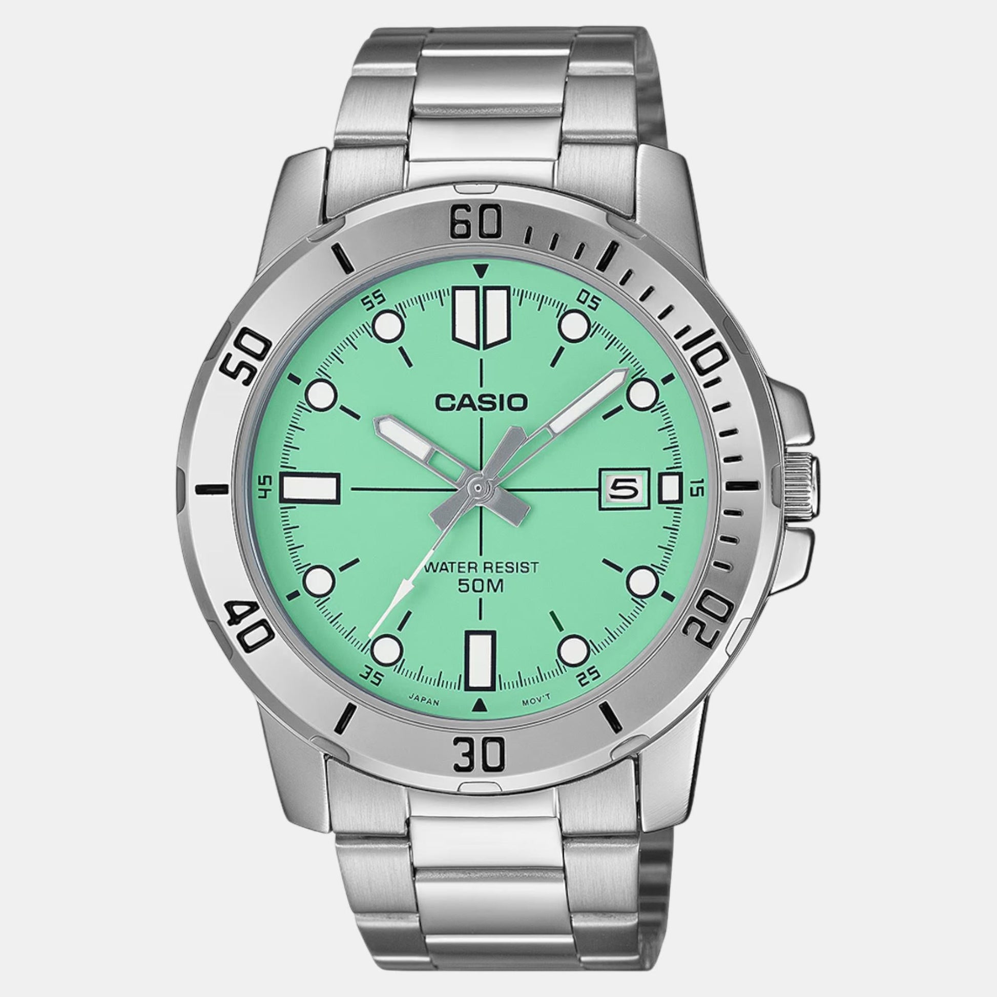 Enticer Men Quartz Blue Dial Analog Stainless Steel Watch A2336