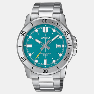 Enticer Men Quartz Blue Dial Analog Stainless Steel Watch A2337