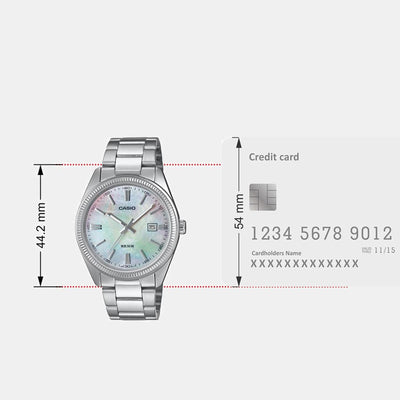 Enticer Men Quartz White Dial Analog Stainless Steel Watch A2344