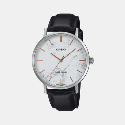 Enticer Men Quartz White Dial Analog Leather Watch A2352