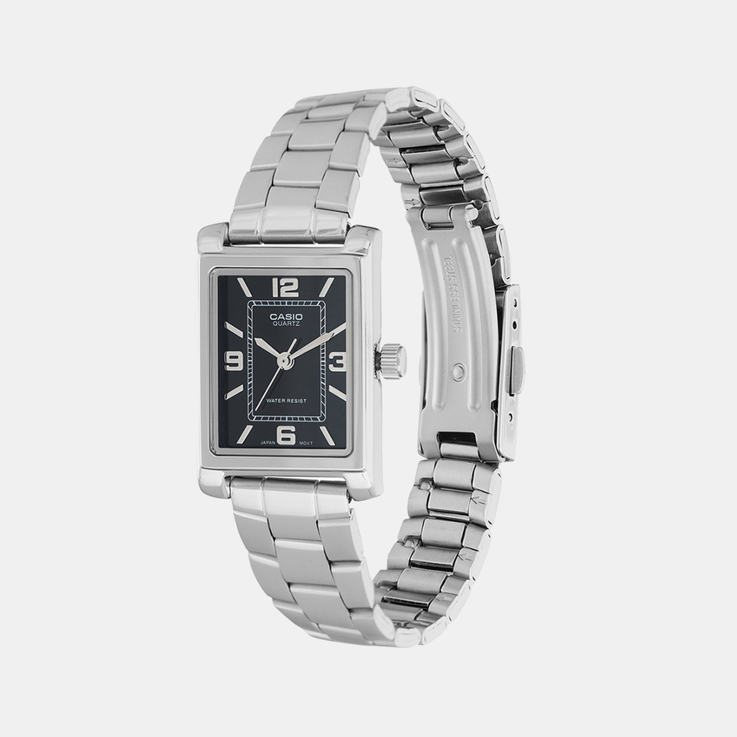 Enticer Women Quartz Black Dial Analog Stainless Steel Watch A2353